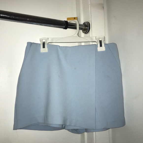 Light blue ZARA envelope skort - Picture 2 of 5
